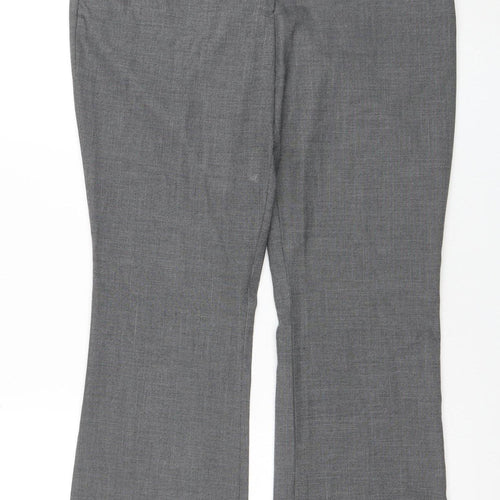 H&M Women’s Grey Tailored Dress Pants Trousers Size 12 Stretch Workwear