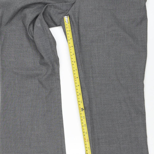 H&M Women’s Grey Tailored Dress Pants Trousers Size 12 Stretch Workwear