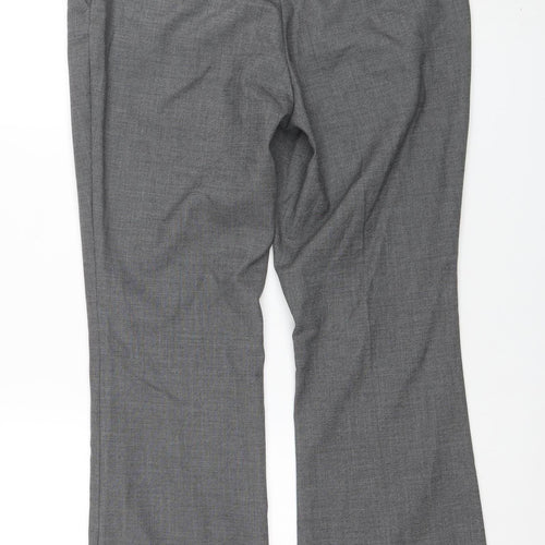 H&M Women’s Grey Tailored Dress Pants Trousers Size 12 Stretch Workwear