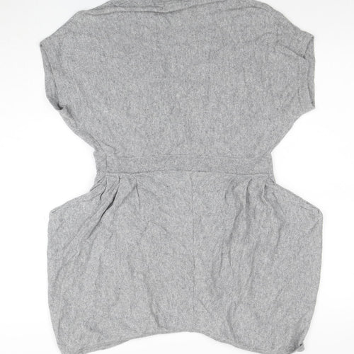 Mint Velvet Women’s Grey Short Sleeve Open Cardigan Size 10