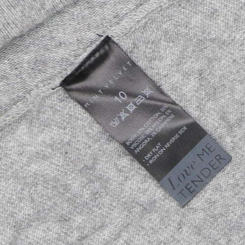 Mint Velvet Women’s Grey Short Sleeve Open Cardigan Size 10
