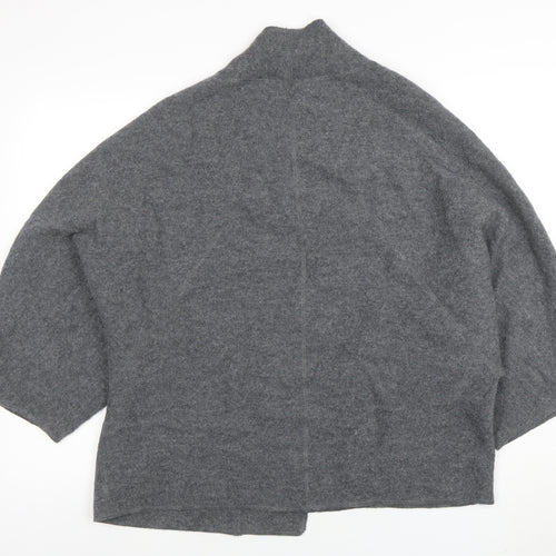 Fenwright Manson Women's Grey Wool Knit Open Cardigan S