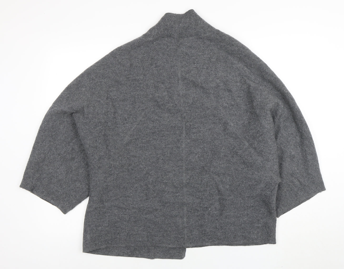 Fenwright Manson Women's Grey Wool Knit Open Cardigan S