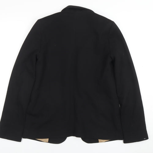 Oasis Women's Black Size 8 Slim Fit Single Breasted Blazer