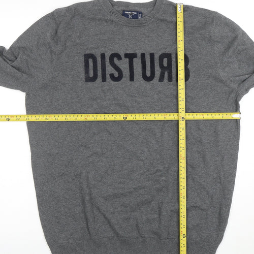 Springfield Men's Grey XL Pullover Jumper with Disturb Logo