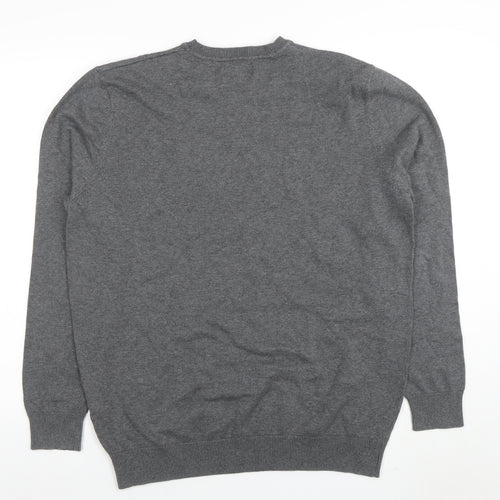 Springfield Men's Grey XL Pullover Jumper with Disturb Logo