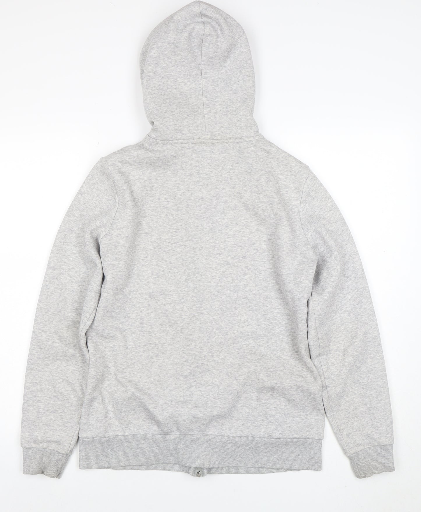 Puma Womens Grey Full Zip Hoodie Size 12 Classic Logo Design