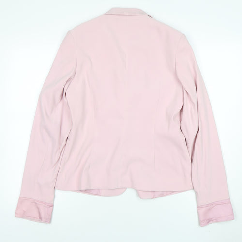 Wallis Women Pink Size 12 Tailored Blazer Jacket