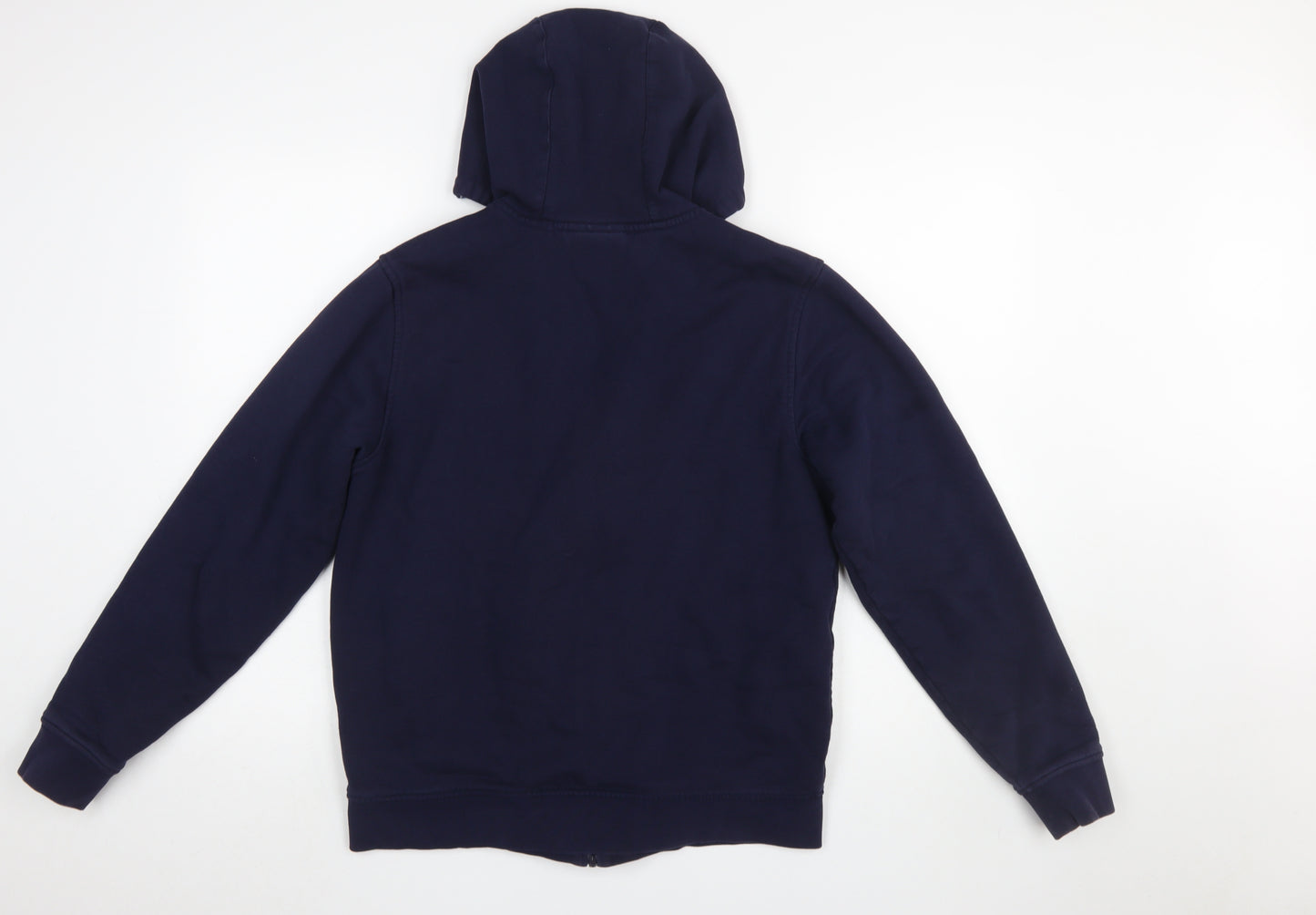Lacoste Sport Women's Navy Blue Full Zip Hoodie Size M Cotton Blend