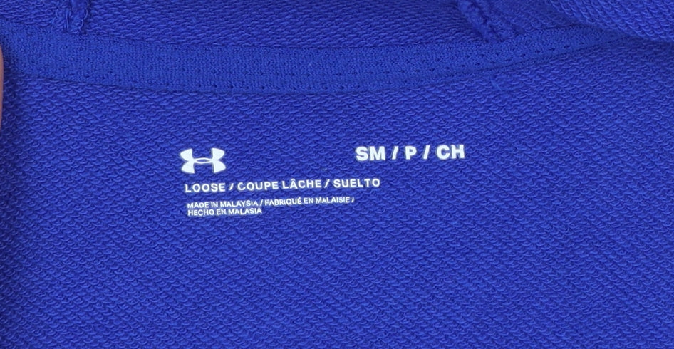 Under Armour Men's Blue Full Zip Hoodie Size S Lightweight Sportswear