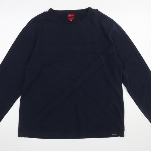 Firetrap Men's Blue XL Pullover Sweatshirt Long Sleeve Cotton