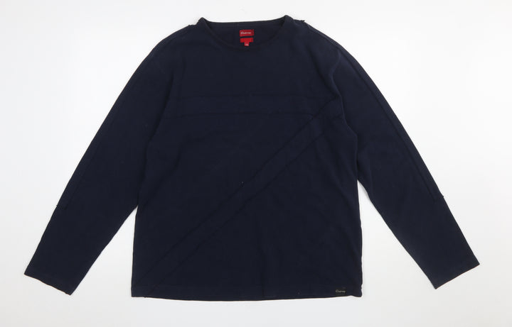 Firetrap Men's Blue XL Pullover Sweatshirt Long Sleeve Cotton