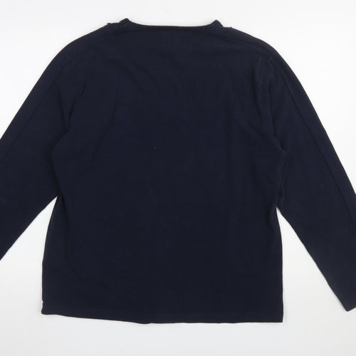 Firetrap Men's Blue XL Pullover Sweatshirt Long Sleeve Cotton