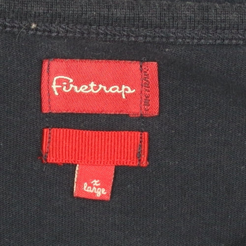 Firetrap Men's Blue XL Pullover Sweatshirt Long Sleeve Cotton