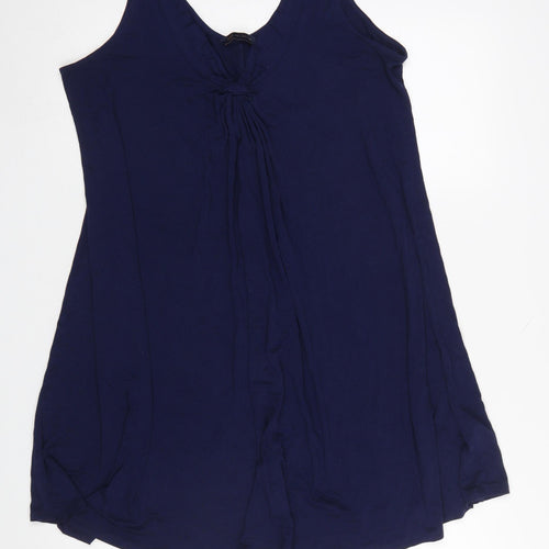 Marks and Spencer Women’s Blue Sleeveless Viscose Tank Dress Size 14