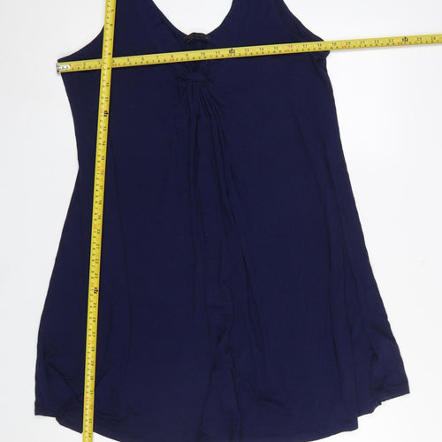 Marks and Spencer Women’s Blue Sleeveless Viscose Tank Dress Size 14