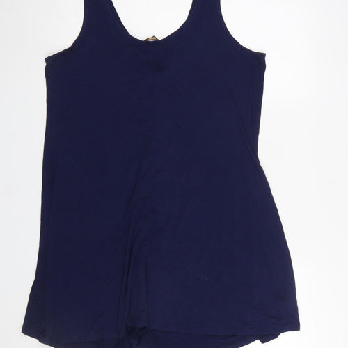 Marks and Spencer Women’s Blue Sleeveless Viscose Tank Dress Size 14
