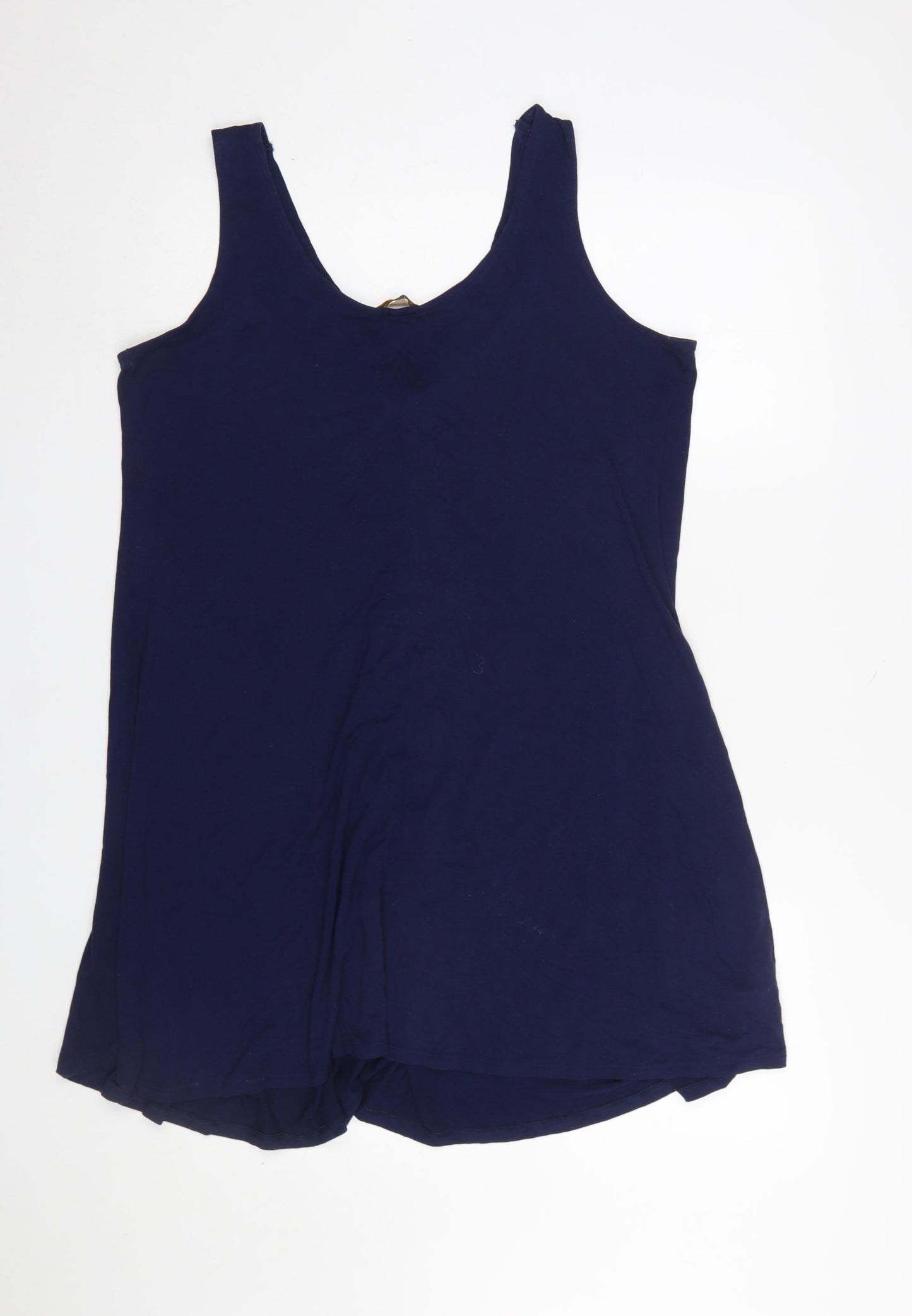 Marks and Spencer Women’s Blue Sleeveless Viscose Tank Dress Size 14