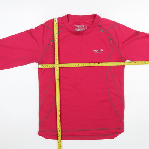 Regatta Womens Pink Long Sleeve Performance T-Shirt Size 14