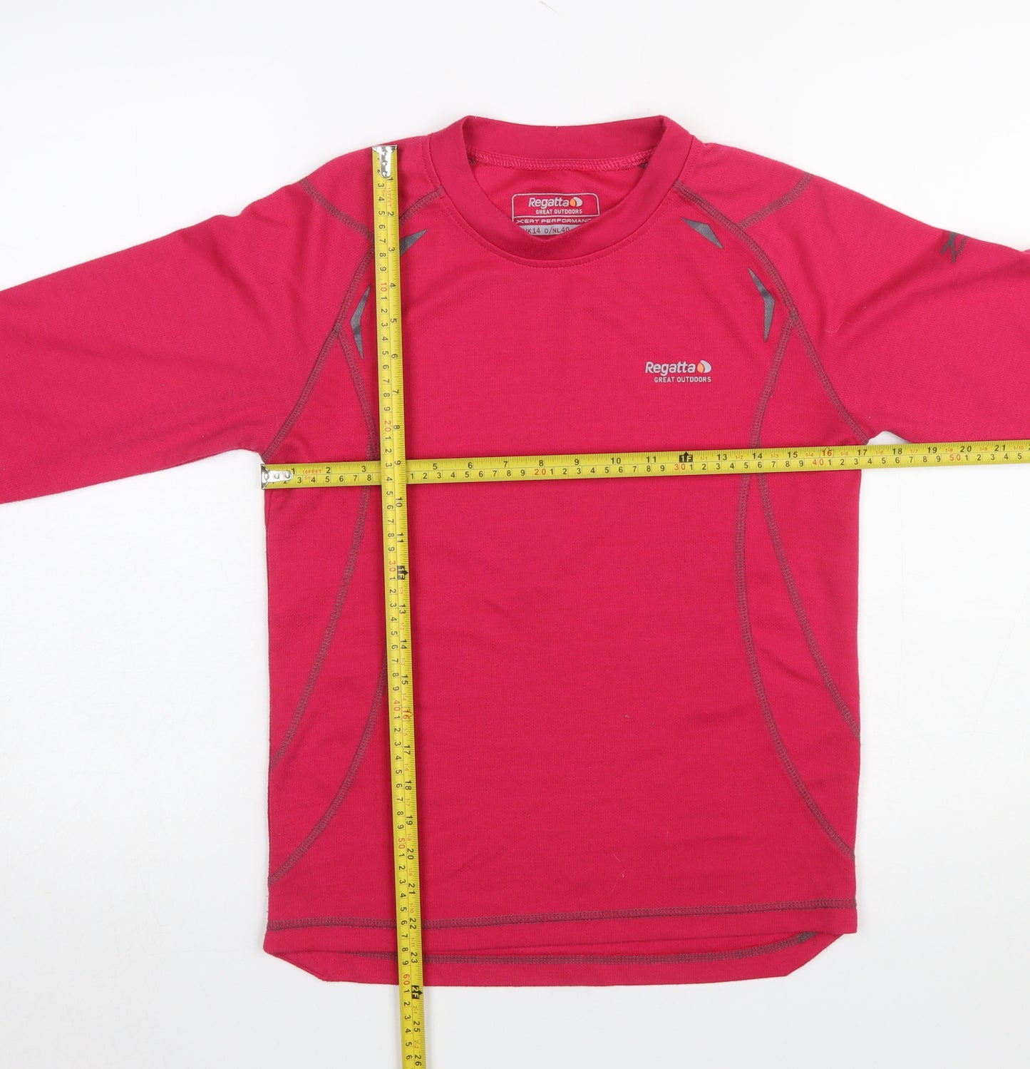 Regatta Womens Pink Long Sleeve Performance T-Shirt Size 14
