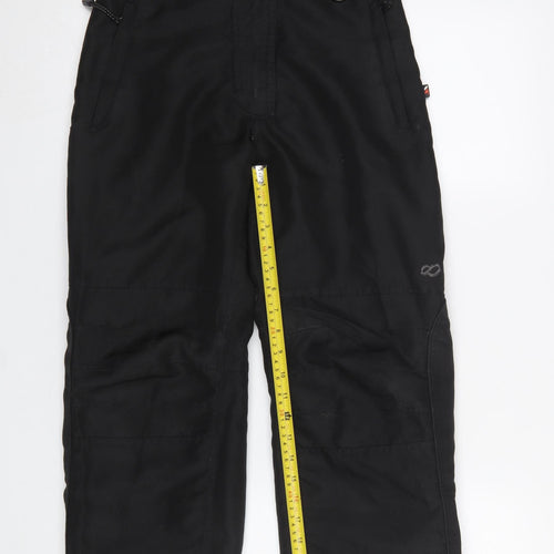 Trespass Boys Black Snow Pants 9-10 Years Waterproof Winter Trousers