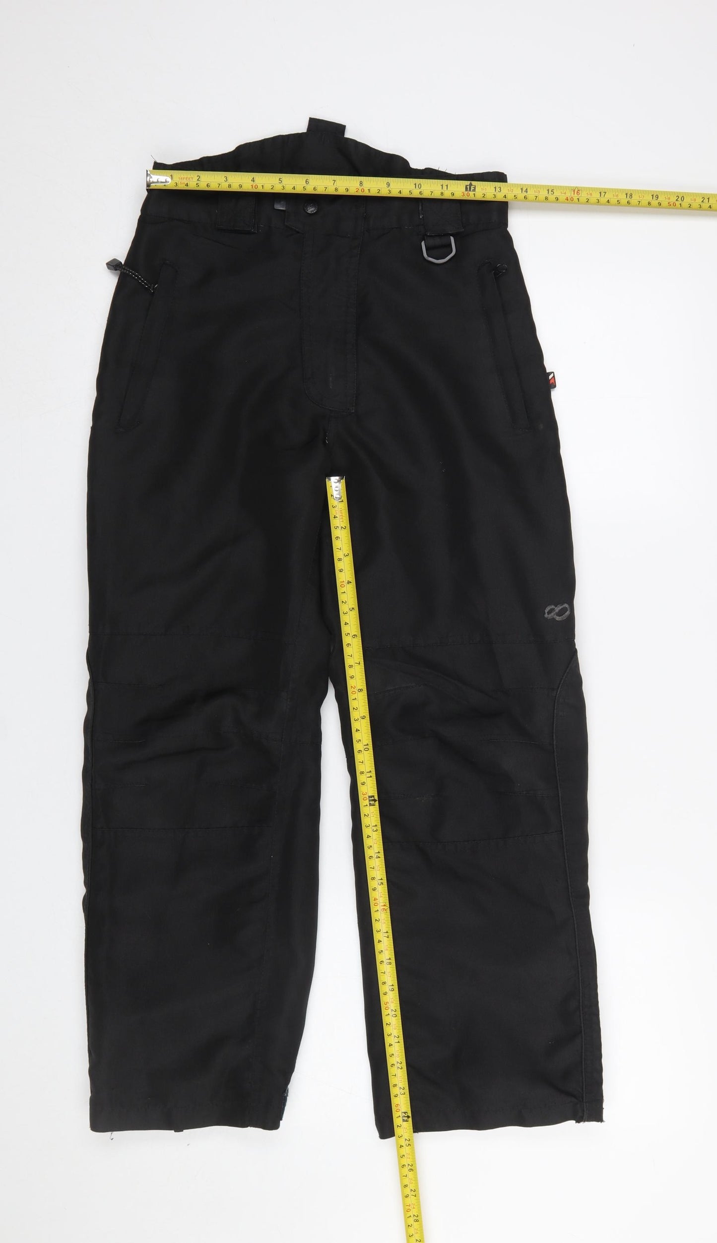 Trespass Boys Black Snow Pants 9-10 Years Waterproof Winter Trousers