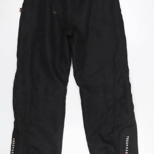 Trespass Boys Black Snow Pants 9-10 Years Waterproof Winter Trousers
