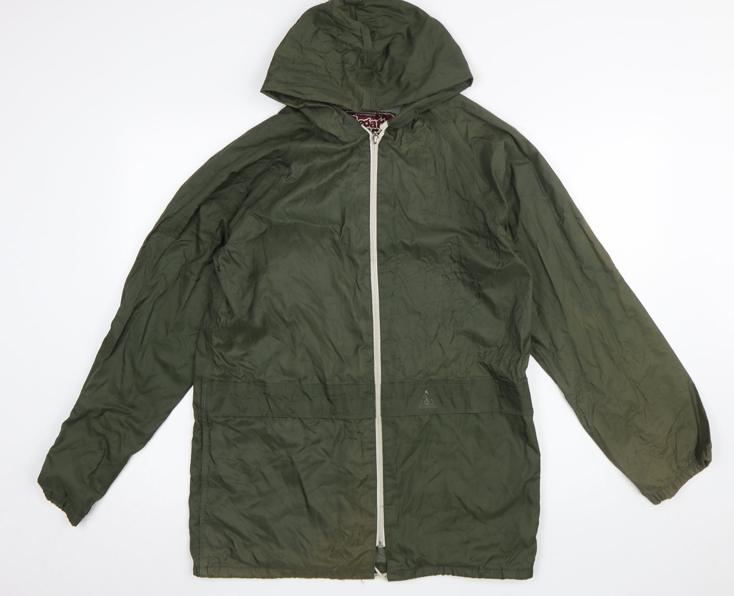 Regatta Men’s Green Waterproof Hooded Rain Coat Jacket Size 34
