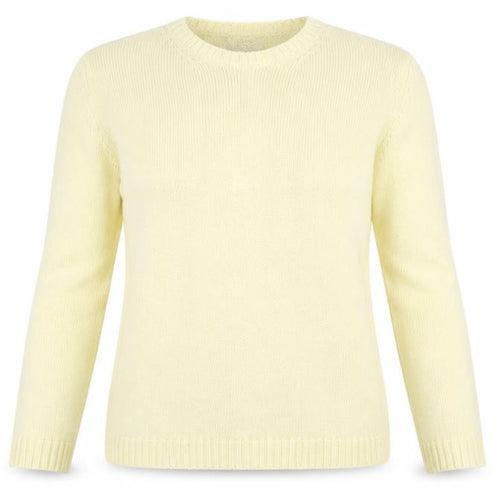 Marks & Spencer Women’s Beige Cotton Crew Neck Jumper Size 12