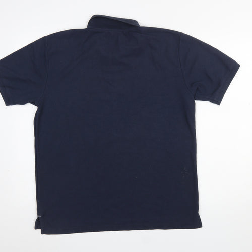 Slazenger Men's Blue Polo Shirt L Regular Fit Sports Casual