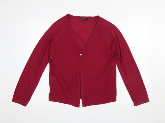 Rohan Womens Red Long Sleeve Cardigan M Polyester Lightweight