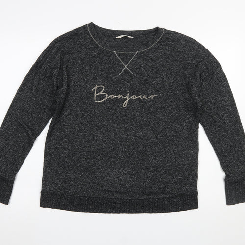 Marks and Spencer Women’s Grey Bonjour Long Sleeve Pyjama Top Size 12