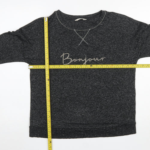 Marks and Spencer Women’s Grey Bonjour Long Sleeve Pyjama Top Size 12