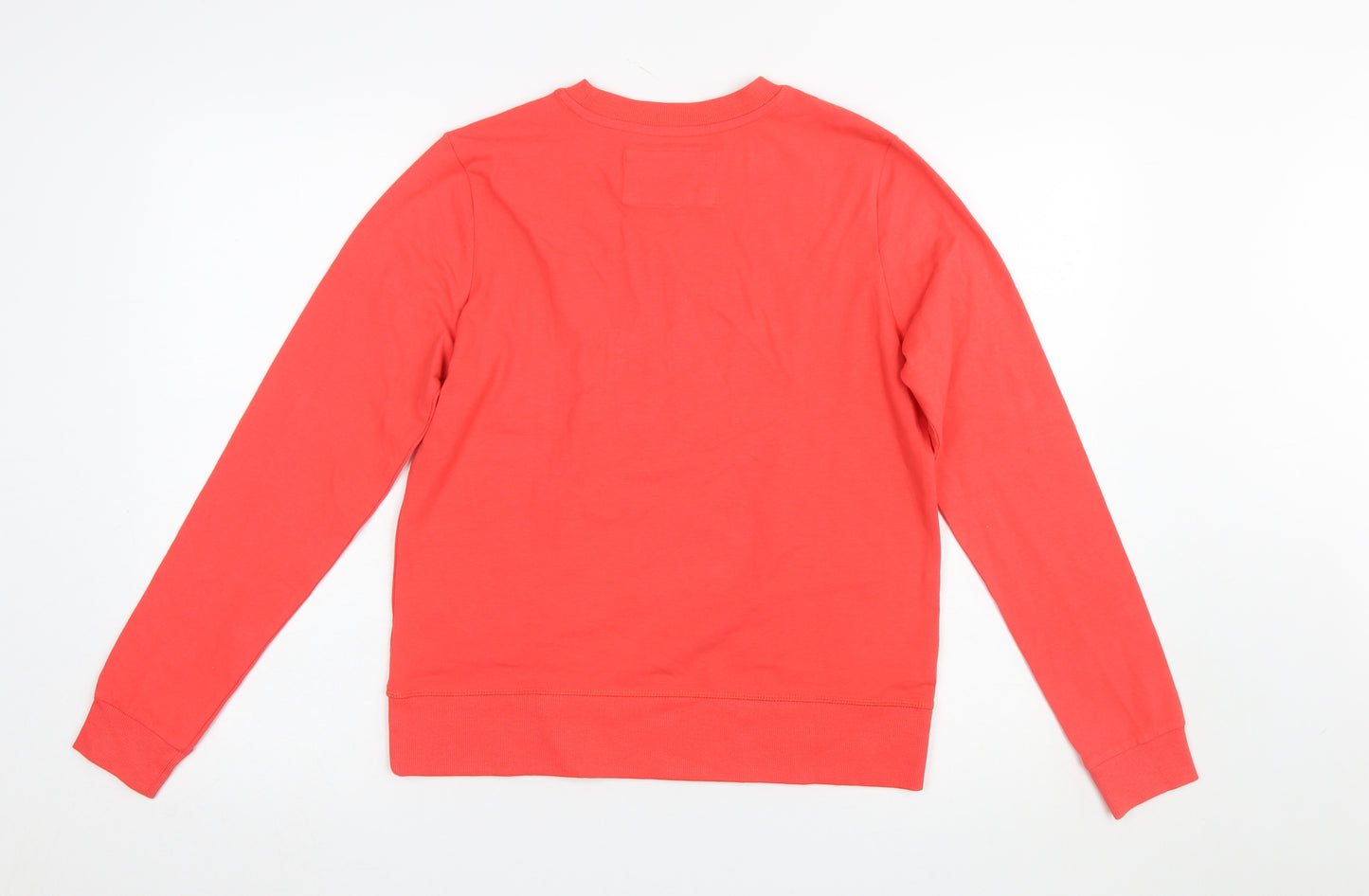 Piazza Italia Women Red Crew Neck Long Sleeve Pullover Sweatshirt M