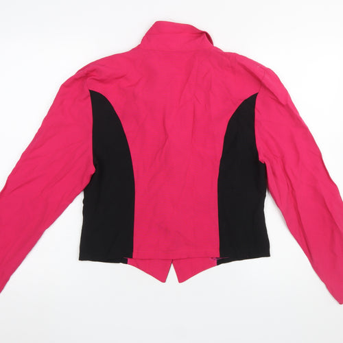 C&A Yessica Women’s Pink Black Colourblock Tuxedo Blazer Size 14