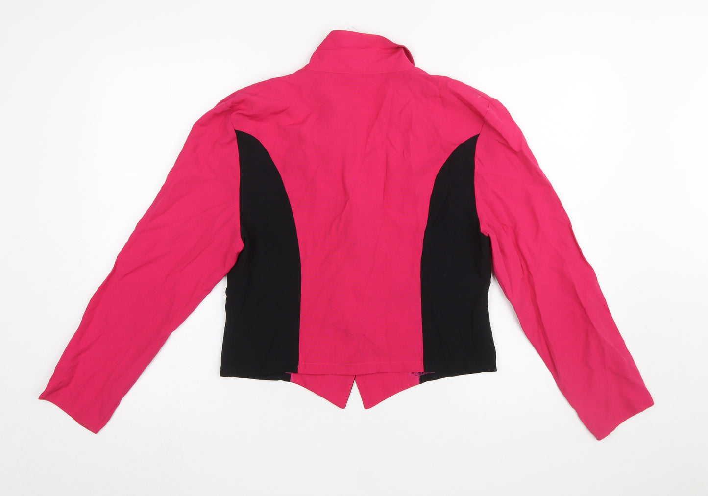 C&A Yessica Women’s Pink Black Colourblock Tuxedo Blazer Size 14