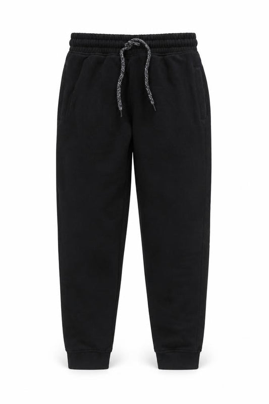 Next Boys Black Jogger Trousers 12 Years Cotton Blend Fleece Easy Care