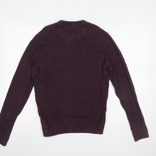 Jack Wills Men's Purple Crew Neck Cotton Wool Pullover XS