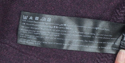 Jack Wills Men's Purple Crew Neck Cotton Wool Pullover XS