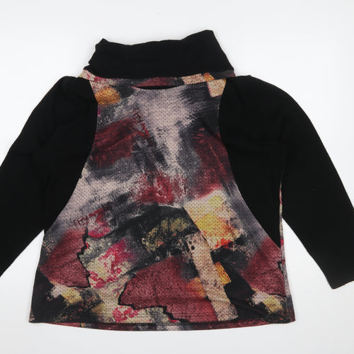 Chianti Womens Multicoloured Roll Neck Long Sleeve Top Size 18
