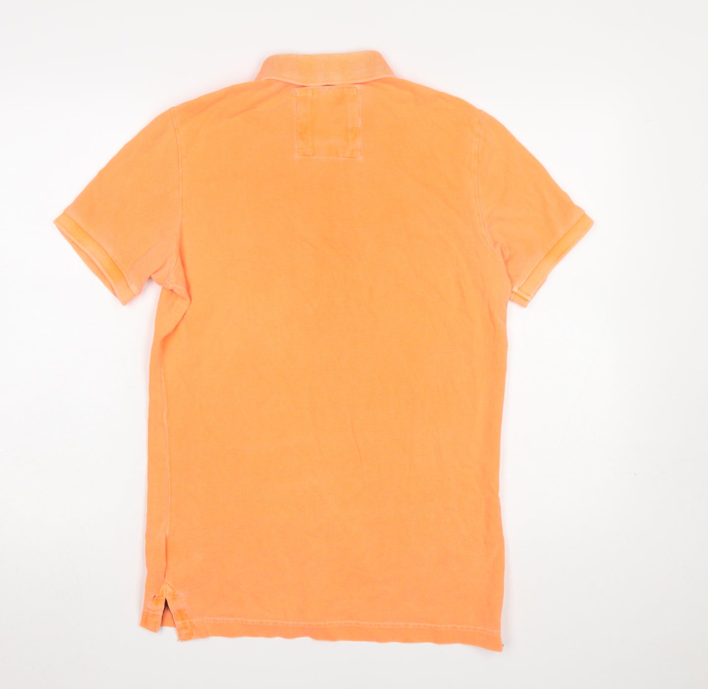Superdry Men's Orange Slim Fit Cotton Polo Shirt Size S