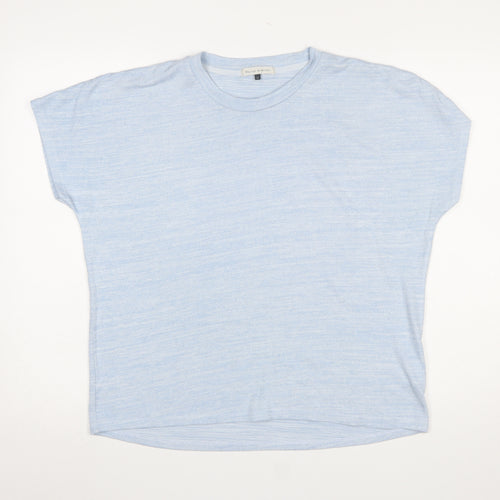 Maison de Nimes Women's Blue Short Sleeve Basic T-Shirt Size 12