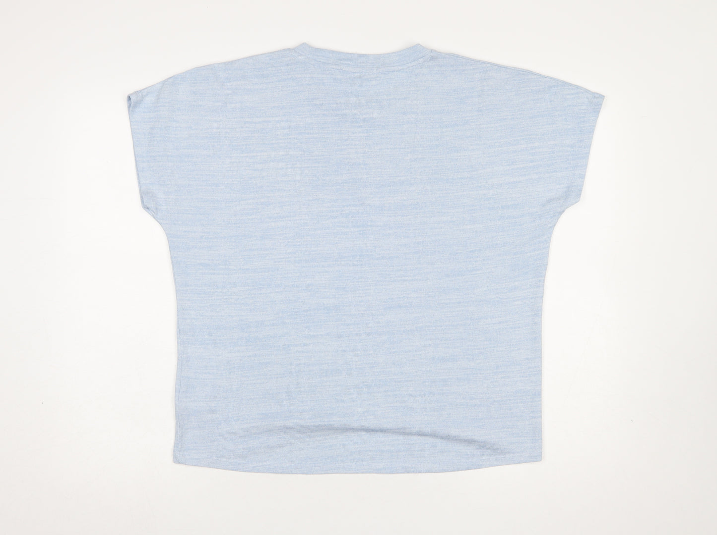 Maison de Nimes Women's Blue Short Sleeve Basic T-Shirt Size 12