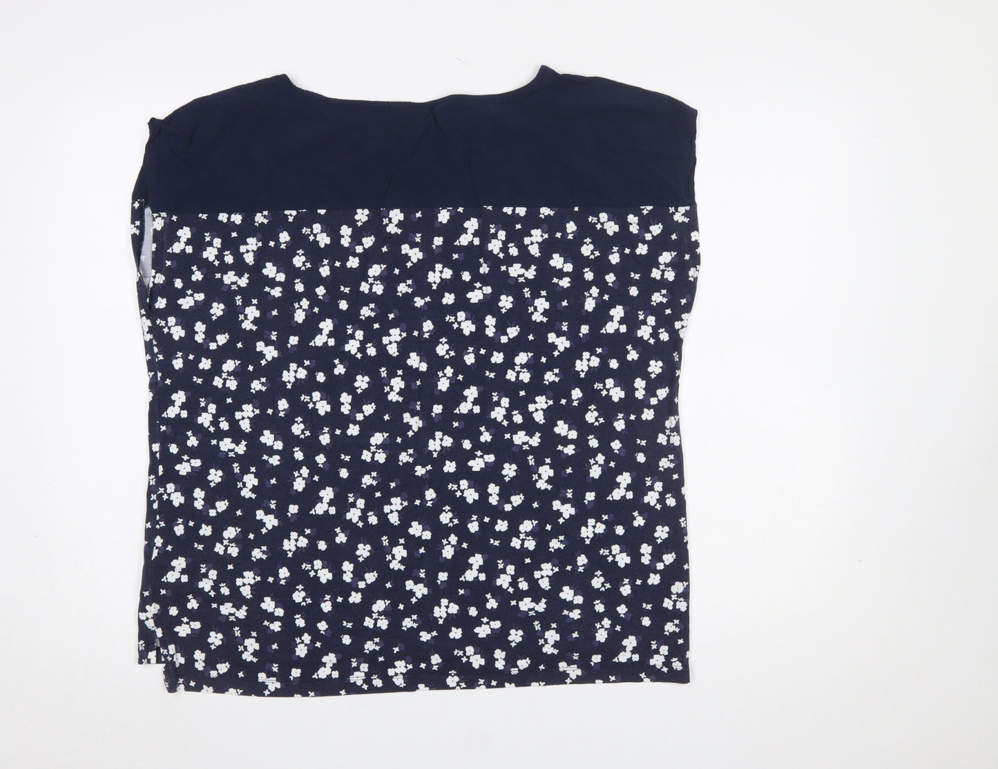 Crew Clothing Company Women's Blue Floral Blouse Size 18