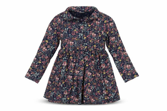 Next Girls Multicoloured Floral Cotton Shirt Dress 2 Years