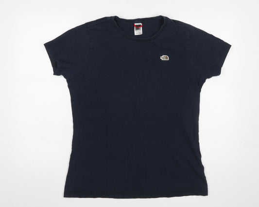 The North Face Womens Blue XL Basic Cotton Crew Neck T-Shirt