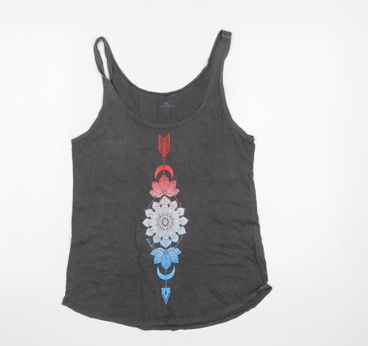 O'Neill Womens Grey Bohemian Print Camisole Tank Top Size S
