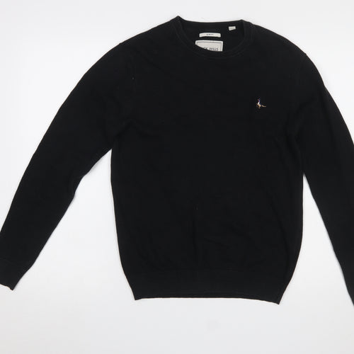 Jack Wills Men’s Black Slim Fit Cotton Wool Crew Neck Jumper XS