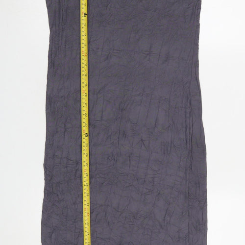 River Island Women’s Grey Long Sleeve Bodycon Mesh Midi Dress Size 10