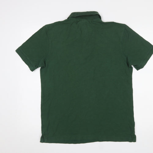 Mountain Warehouse Men's Green Cotton Polo Shirt Size S